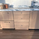 10 in. Rounded Oak Bar Pull, Wooden Appliance Handle