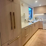 Rounded Oak Bar Pull, Wooden Appliance Handle
