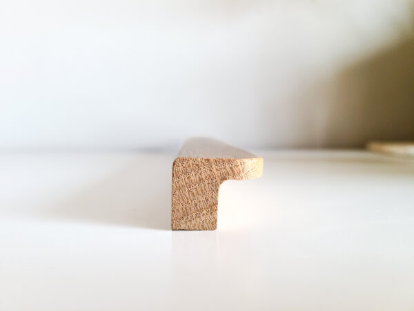 Oversized L-Shaped Oak Drawer Pull, Wooden Wardrobe Handle - Image 8