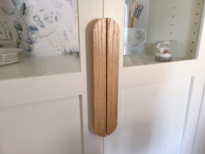 Rounded Oak Drawer Pull, Pantry Door Handles