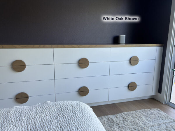 Semicircle Oak Cabinet Pull, Wooden Handle - Image 10