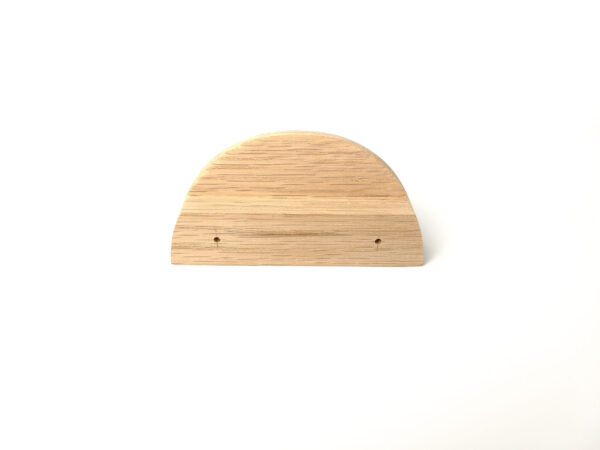 Semicircle Oak Cabinet Pull, Wooden Handle - Image 6