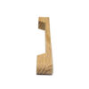 Rounded Oak Bar Pull, Wooden Appliance Handle - Image 7