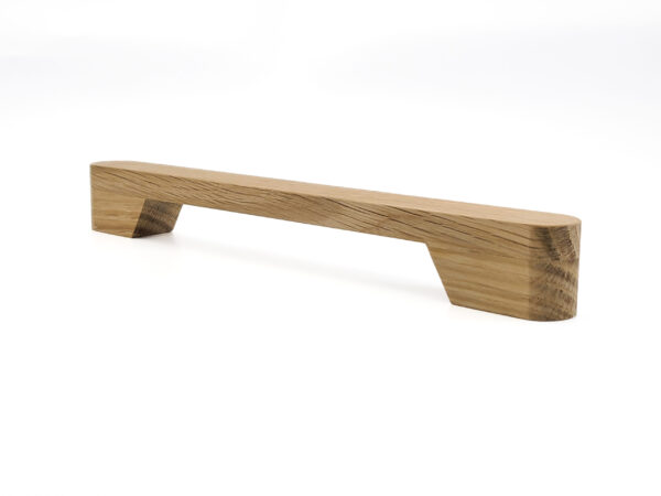 Rounded Oak Bar Pull, Wooden Appliance Handle - Image 4