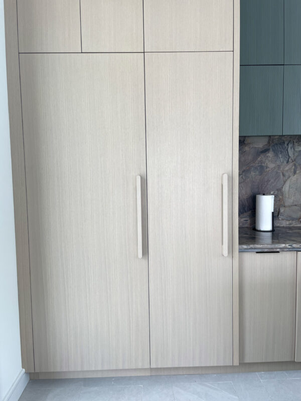Rounded Oak Bar Pull, Wooden Appliance Handle
