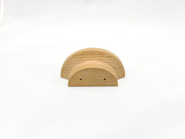 4" Diameter Semicircle Oak Cabinet Pull (1 Pair), Wooden Handle - Image 5