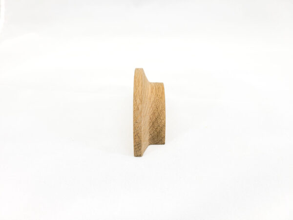 4" Diameter Semicircle Oak Cabinet Pull (1 Pair), Wooden Handle - Image 4