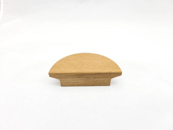 4" Diameter Semicircle Oak Cabinet Pull (1 Pair), Wooden Handle - Image 9