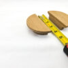 4" Diameter Semicircle Oak Cabinet Pull (1 Pair), Wooden Handle - Image 10