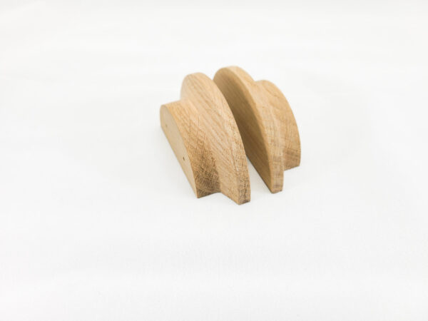 4" Diameter Semicircle Oak Cabinet Pull (1 Pair), Wooden Handle - Image 6