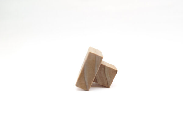 1-1/4" Square Wooden Drawer & Cabinet Knob - Image 4