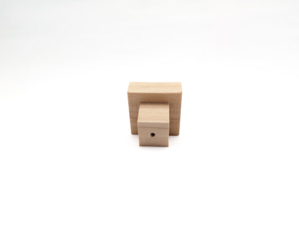 1-1/4" Square Wooden Drawer & Cabinet Knob - Image 5