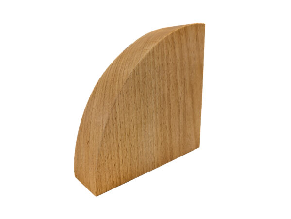 Semicircle Striped Bookends with Padauk, Mahogany, and Walnut Inlays (1 Pair) - Image 6