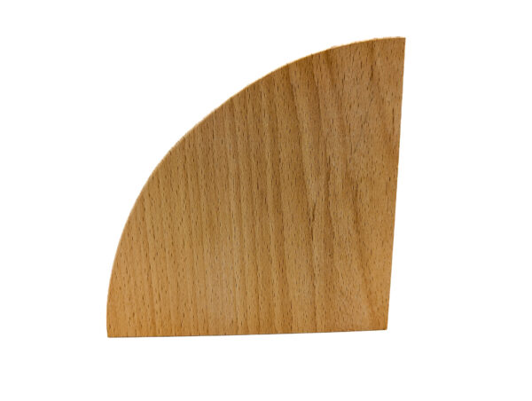 Semicircle Striped Bookends with Padauk, Mahogany, and Walnut Inlays (1 Pair) - Image 7