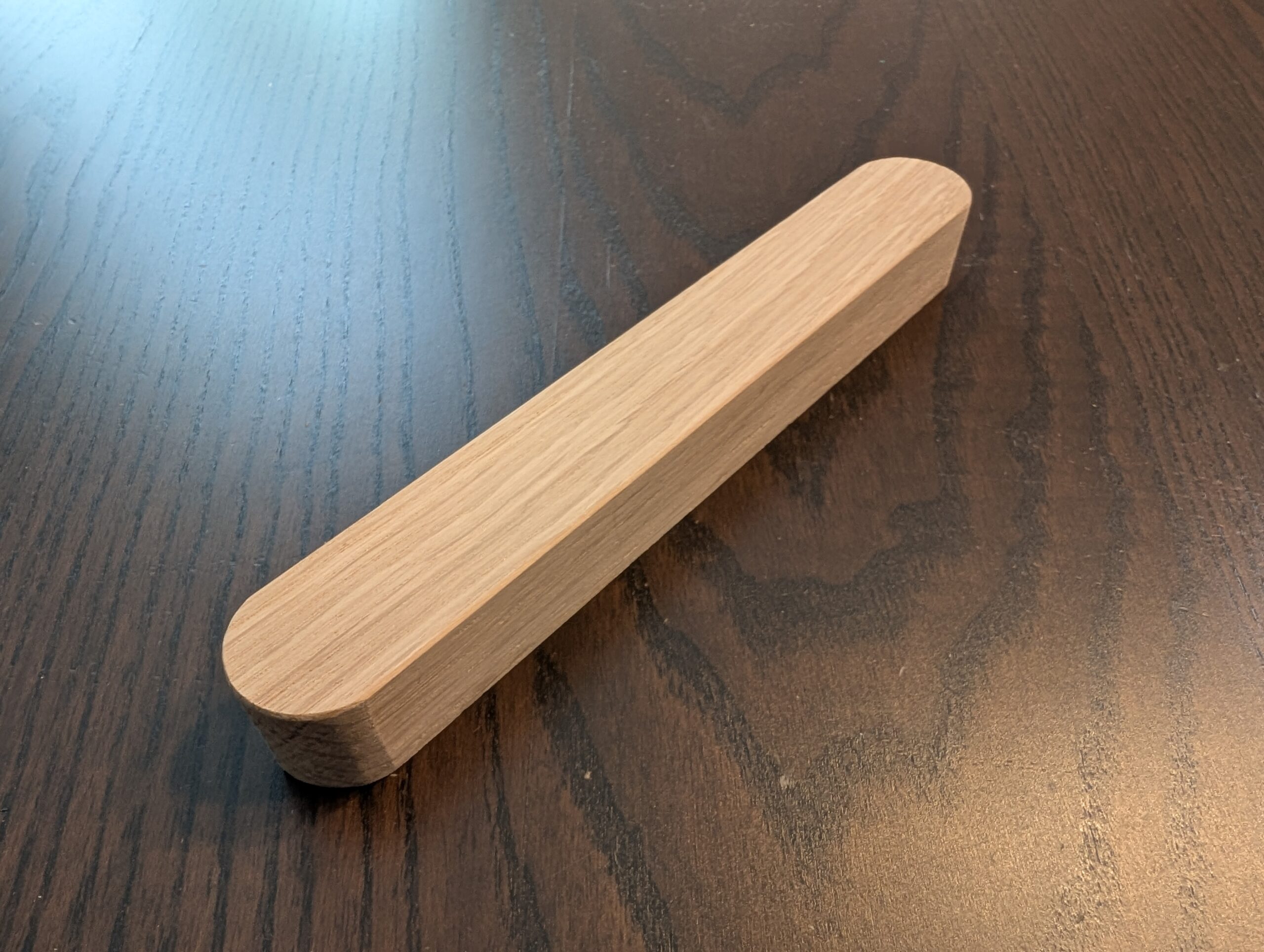 Custom L-Shaped and Rounded Oak Bar pulls (Set of 43 for Bach)