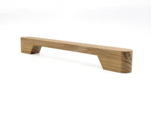 Rounded Oak Bar Pull, Wooden Appliance Handle